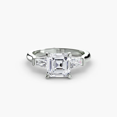 Three-Stone Ring (Baguette Side Stones)