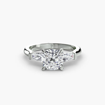 Three-Stone Ring (Baguette Side Stones)