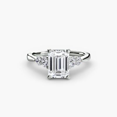 Solitaire with Shoulder Accents 2