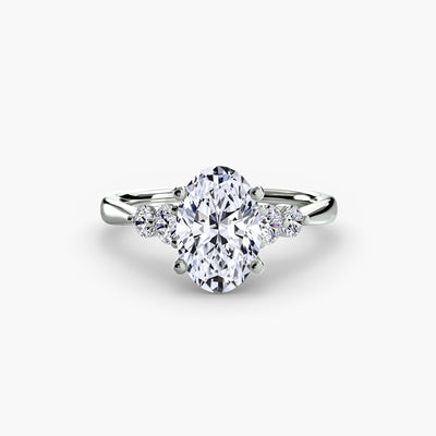 Solitaire with Shoulder Accents 2