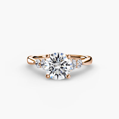 Solitaire with Shoulder Accents 2