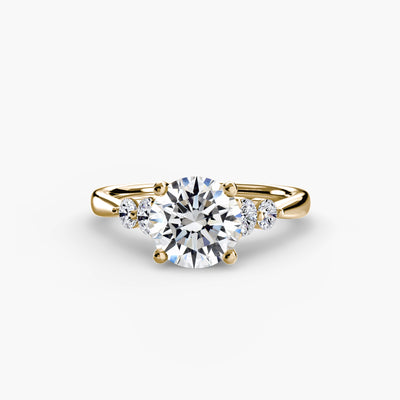Solitaire with Shoulder Accents 2