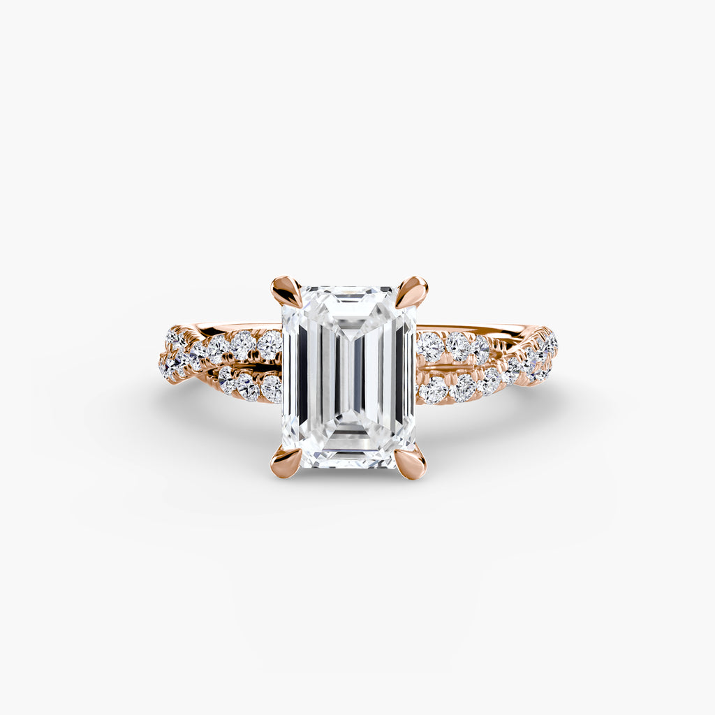 The Twisted Pavé Solitaire
