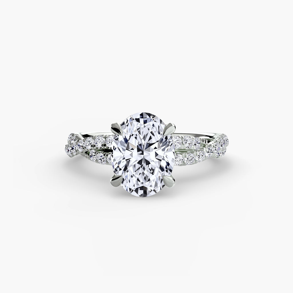 The Twisted Pavé Solitaire