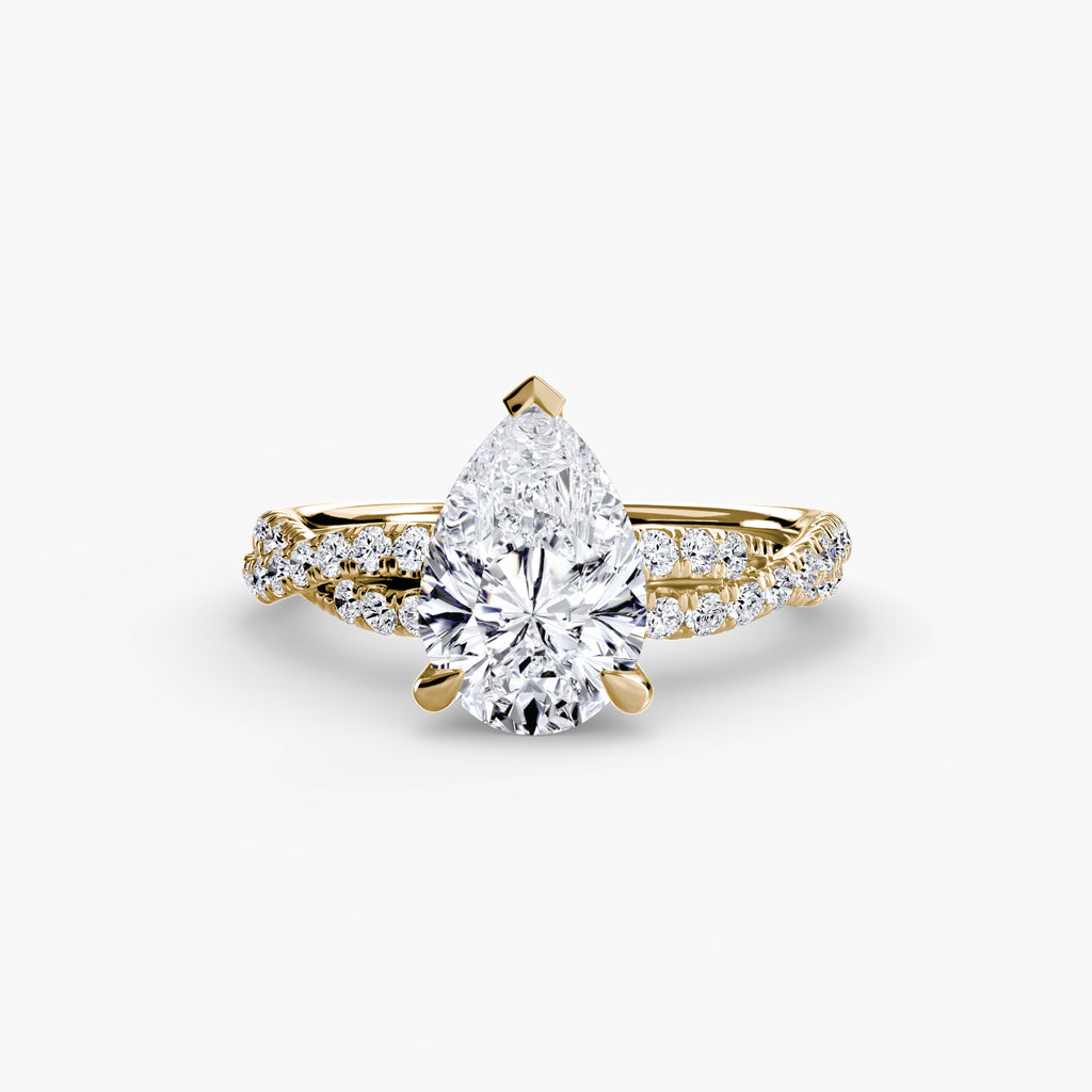 The Twisted Pavé Solitaire
