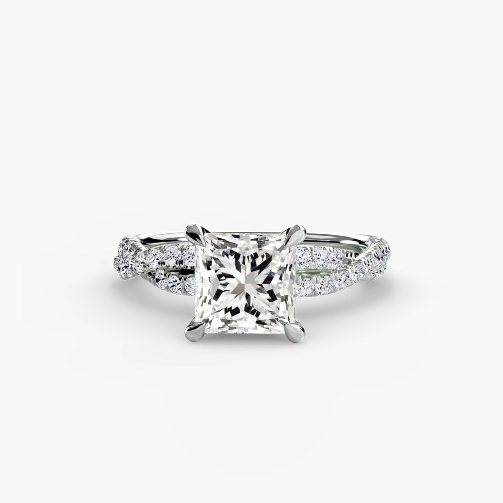 The Twisted Pavé Solitaire