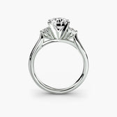 Solitaire with Cluster Shoulders 2