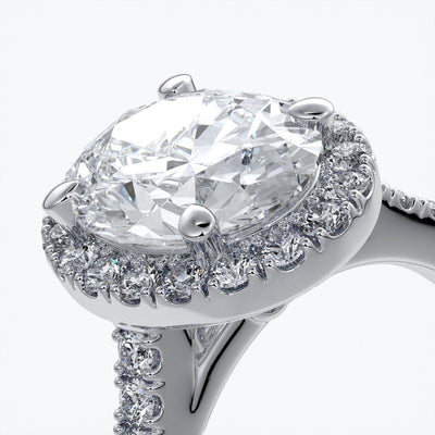 Blair Engagement Ring oval diamond band halo plat
