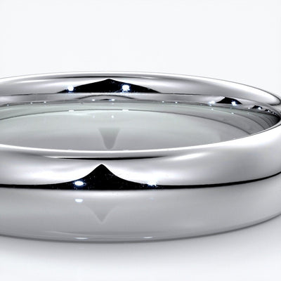 Freddie Wedding ring 5mm comfort round 18ct white gold