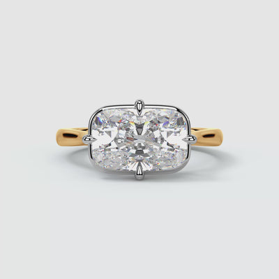 Juliette engagement ring - cushion cut Georgian setting video