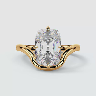Karli engagement ring - Old Mine Cut cushion video