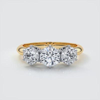 Six claw trilogy 1.0ct Centre