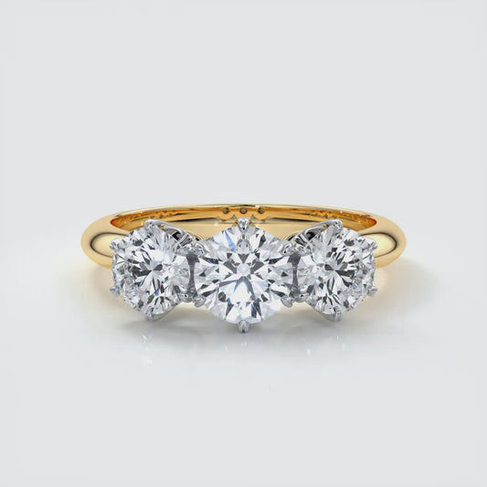 Six claw trilogy 1.0ct Centre