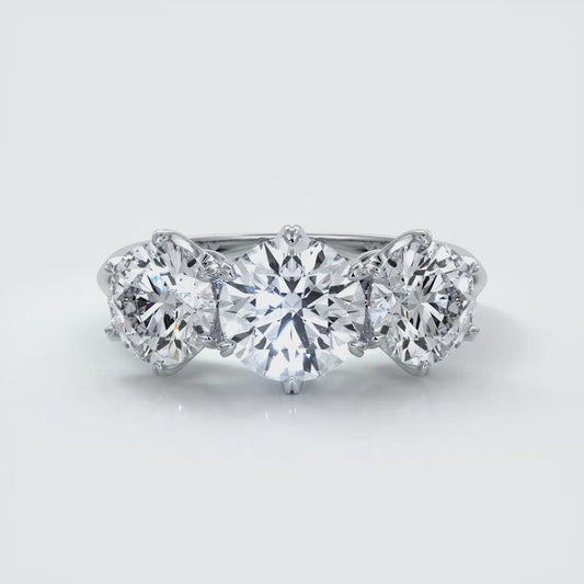 Six claw trilogy 2.0ct Centre