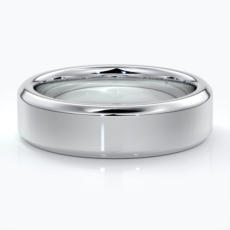 Platinum wedding band for men
