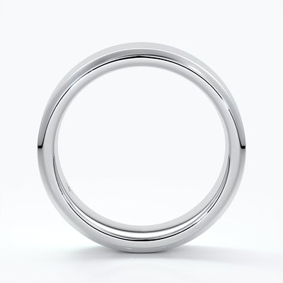 Bevelled men's band 6mm