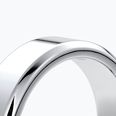 Bevelled men's band 6mm