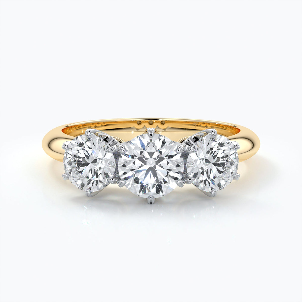 Six claw trilogy 1.0ct Centre