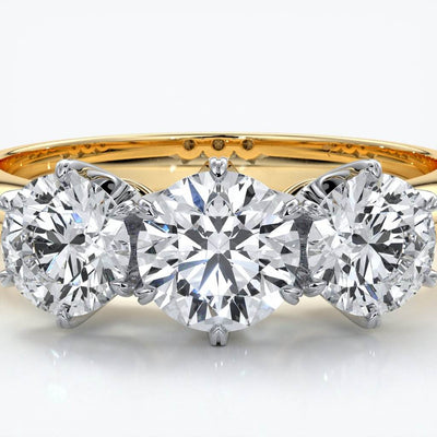 Six claw trilogy 1.0ct Centre