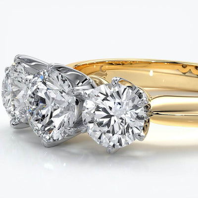 Six claw trilogy 1.0ct Centre