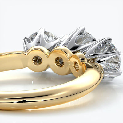 Six claw trilogy 1.0ct Centre