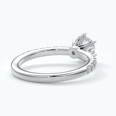 Classic six claw diamond band 1.0ct