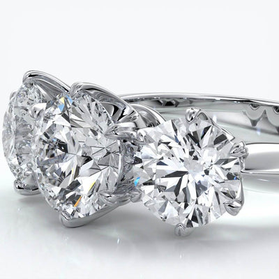 Six claw trilogy 2.0ct Centre