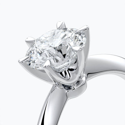 1.0 Carat classic six claw