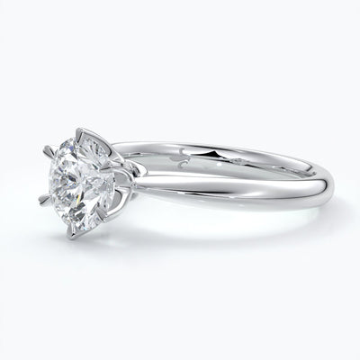 1.0 Carat classic six claw