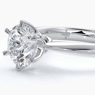 1.0 Carat classic six claw