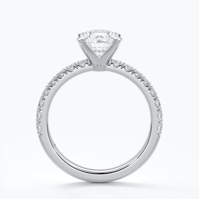 2.0 Carat round 4 claw, Non cathedral