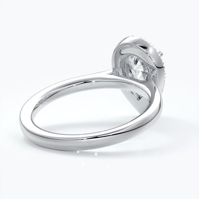 Pear Halo Engagement Ring - Amelia