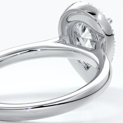 Pear Halo Engagement Ring - Amelia