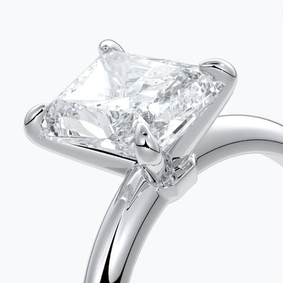 Radiant Solitaire Engagement Ring - Amy