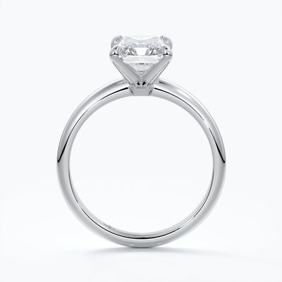 Radiant Solitaire Engagement Ring - Amy