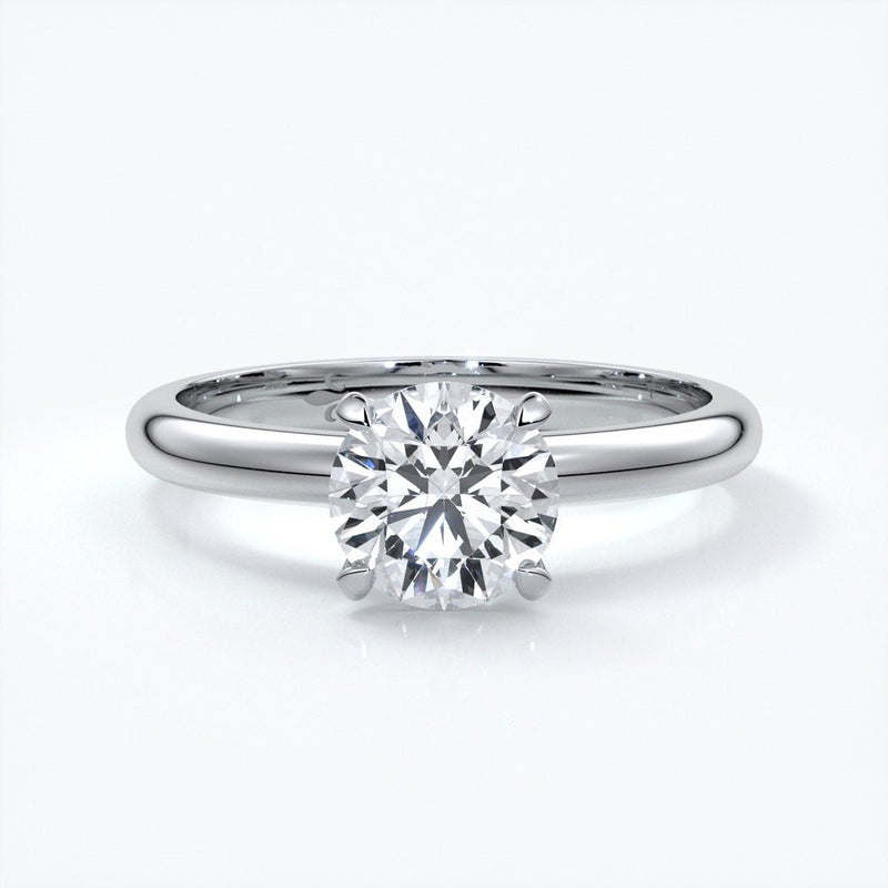 Round Solitaire Engagement Ring