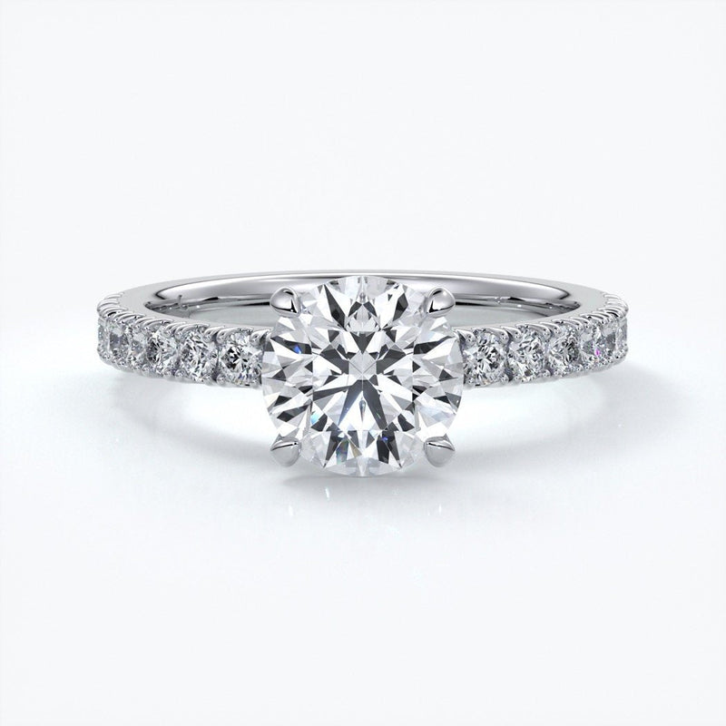 Four claw round non-cathedral 1.5CT