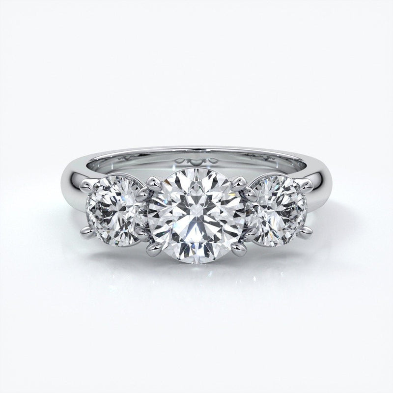 Round trilogy 1.0ct Centre