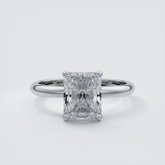 Radiant Solitaire Engagement Ring - Amy