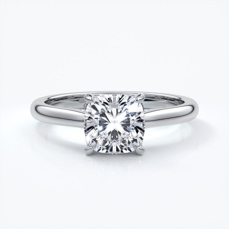 2.0 Carat cushion cut solitaire