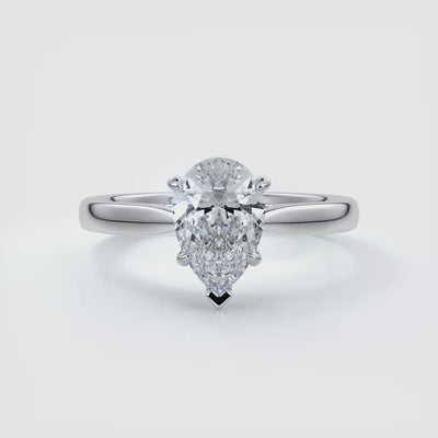 2.0 Carat pear cut solitaire