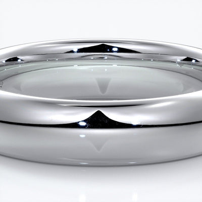 Freddie Wedding ring 5mm comfort round 18ct white gold