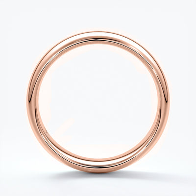 Men's band half round 5mm