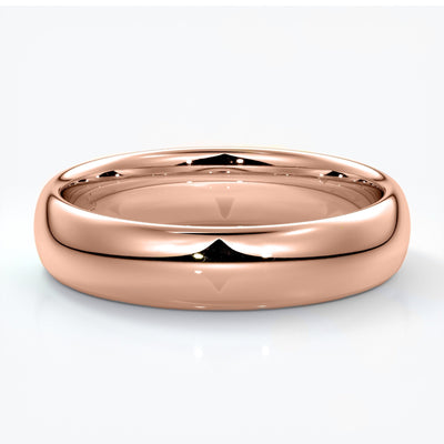 Men's band half round 5mm