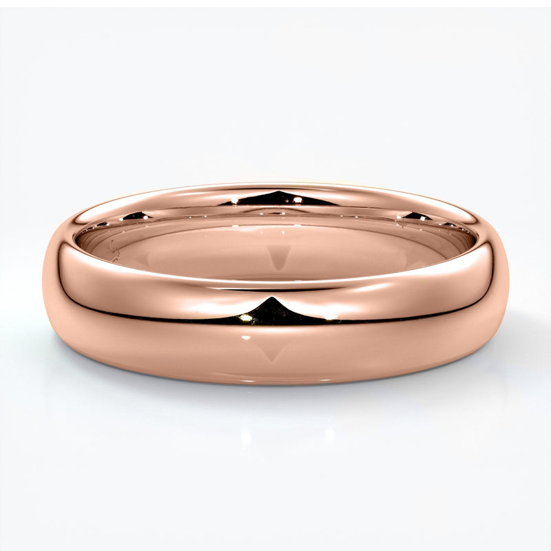 Men's band half round 5mm