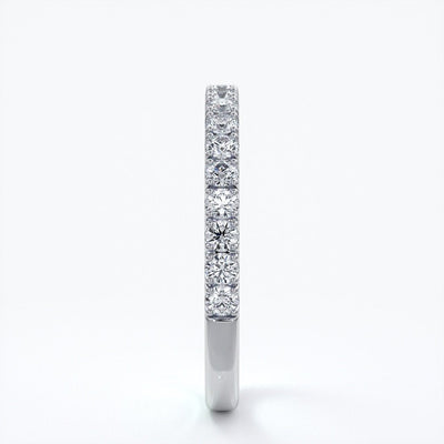 Harper Wedding ring brilliant cut 1.8mm scalloped eternity platinum