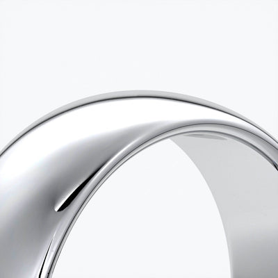 Harry Wedding ring 7mm comfort round mens band platinum