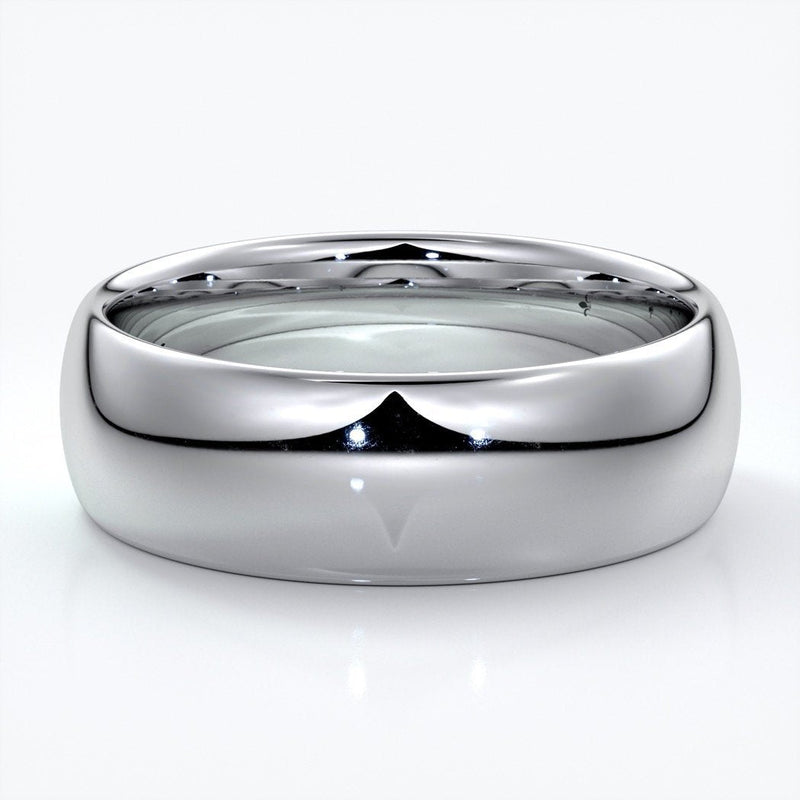 Men's band half round. 8mm