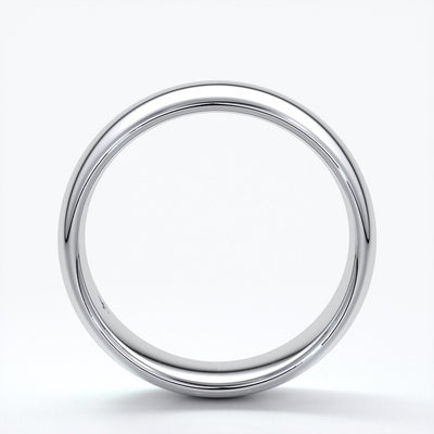 Harry Wedding ring 7mm comfort round mens band platinum