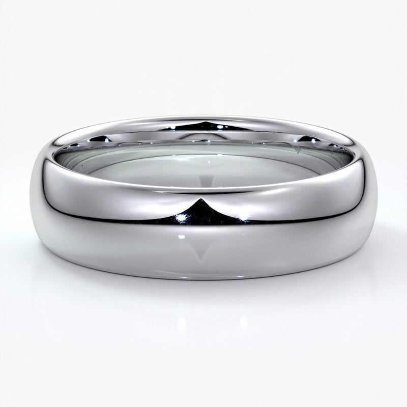 Men's band half round 6mm